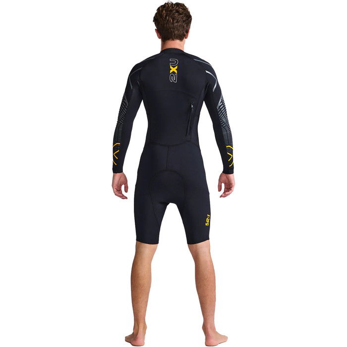 2024 2XU Mens Propel Swim Run Wetsuit MW5479c - Black / Ambition